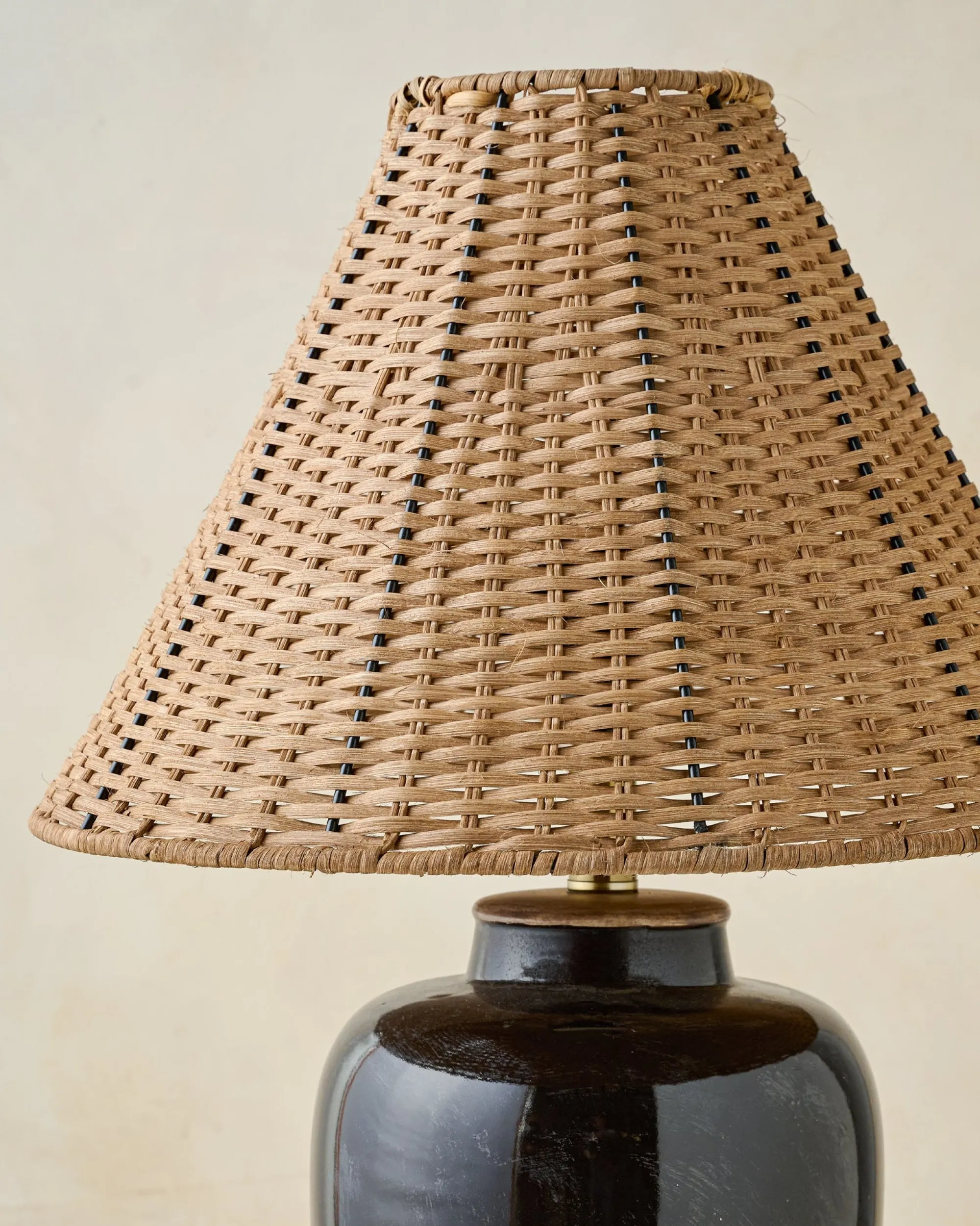 VND6475 StyleCraft Home Collection Amalia Table Lamp with Woven Shade