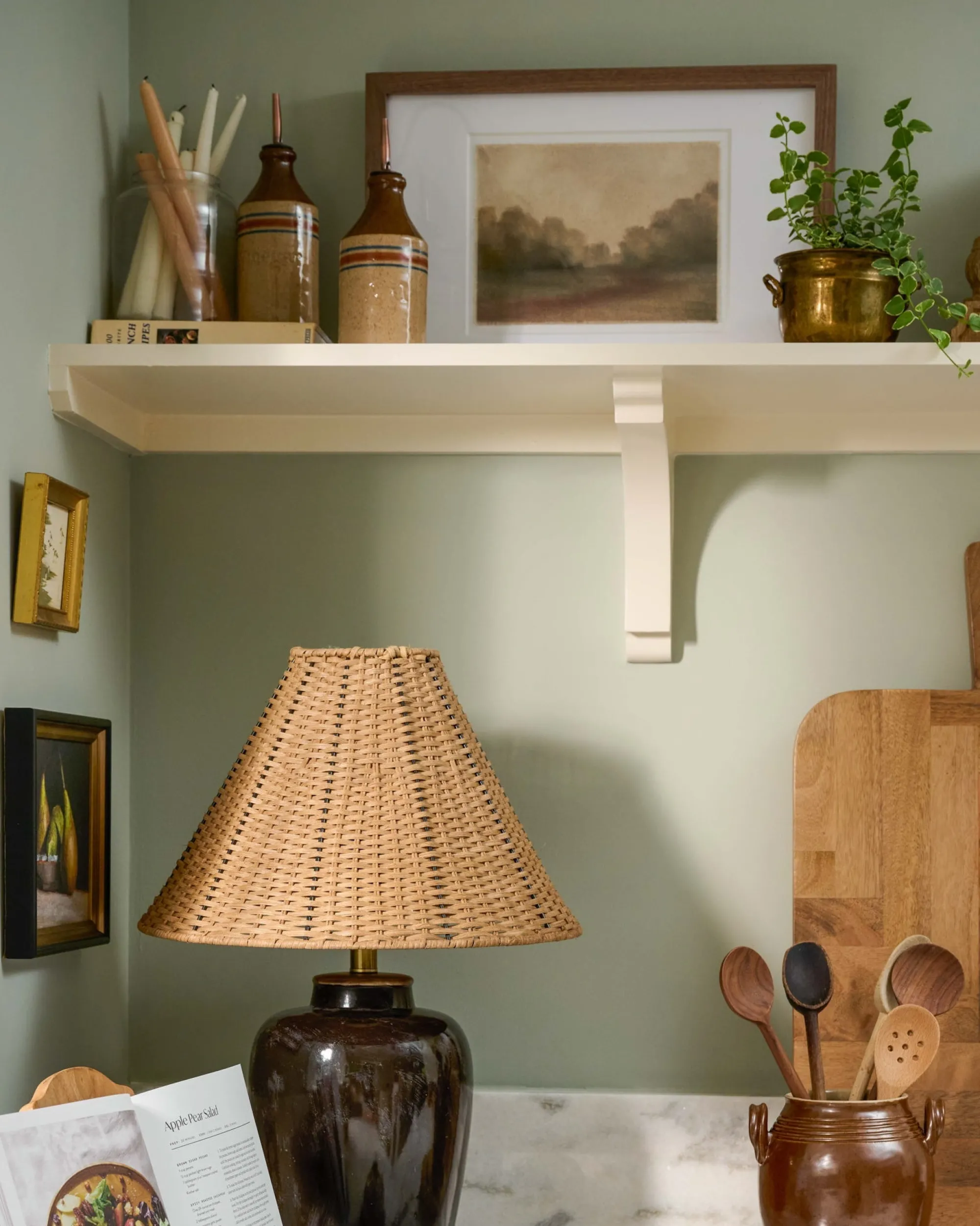 VND6475 StyleCraft Home Collection Amalia Table Lamp with Woven Shade