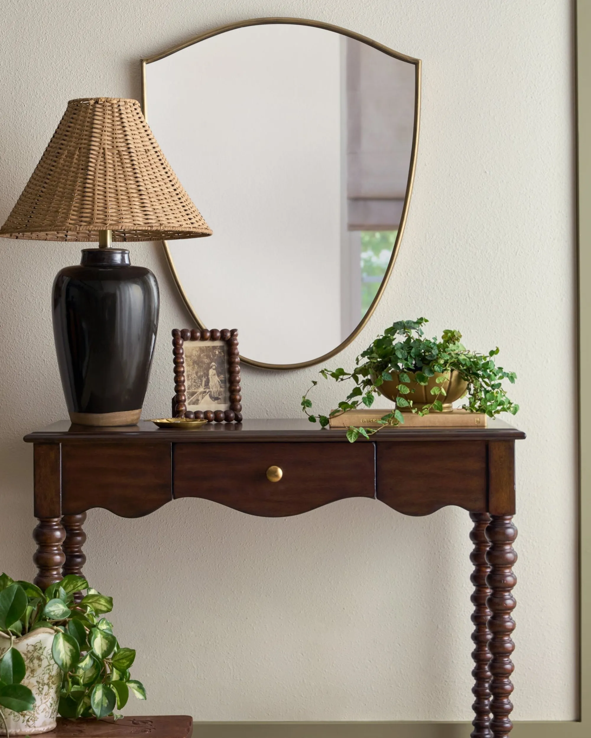 VND6475 StyleCraft Home Collection Amalia Table Lamp with Woven Shade