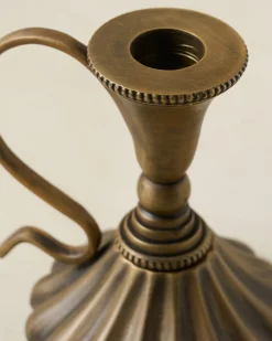 VND8923 HOME DÉCOR Anna Antique Brass Taper Holder
