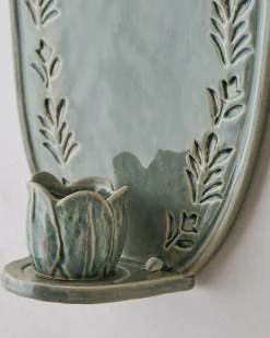 VND6562 Chaozhou Highland Crafts Company Ltd Annie Floral Ceramic Wall Sconce