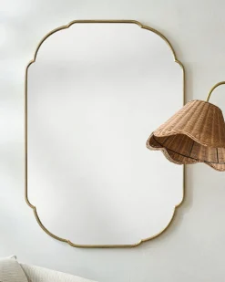 VND6561 FUJIAN BESTBUY ARTS&CRAFTS CO.,LTD. Antique Brass Luna Mirror