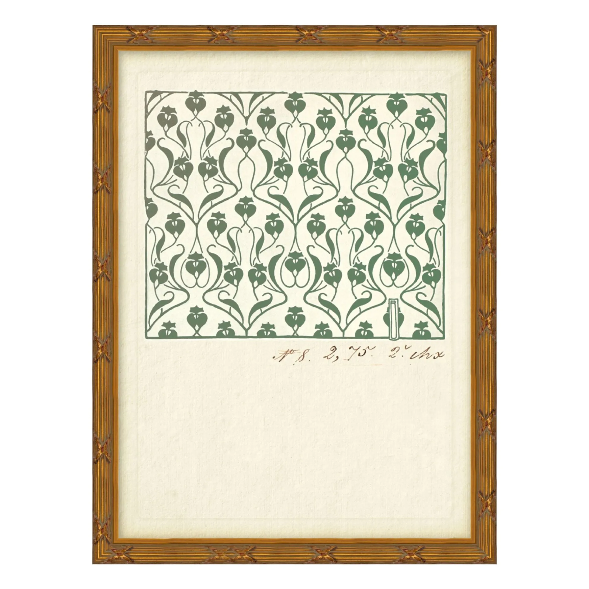 VND6140 Art Headquarters LLC Antique Floral Block Print No.8