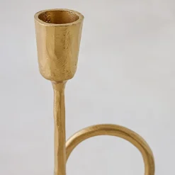 VND0164 Creative Co-op Inc Antique Inspired Trumpet Taper Holder