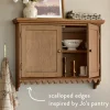 VND8329 Craftmachine India Pvt Ltd Archie Scalloped Wood Wall Cabinet