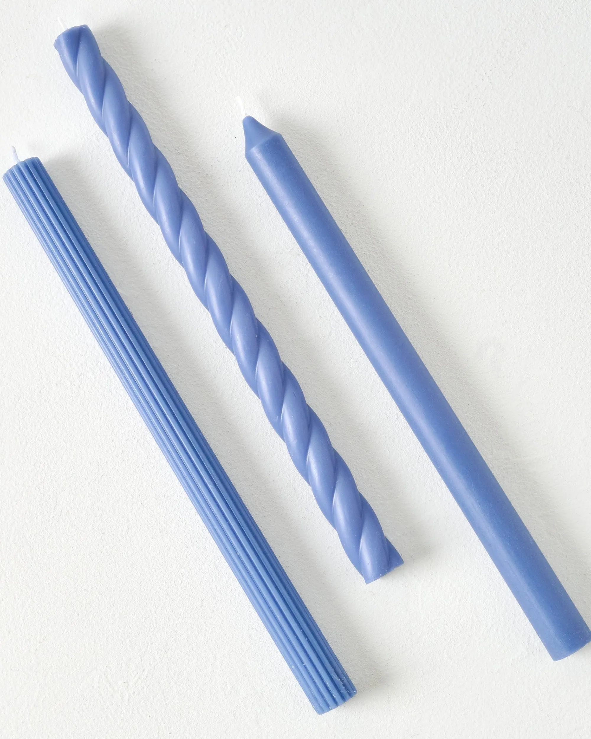 VND2713 Illume Assorted Blue Taper Candle Set