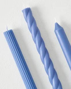 VND2713 Illume Assorted Blue Taper Candle Set