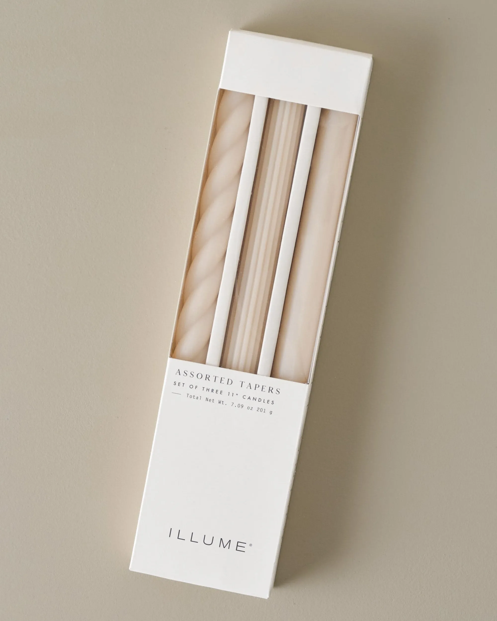 VND2713 Illume Assorted Cream Taper Candle Set