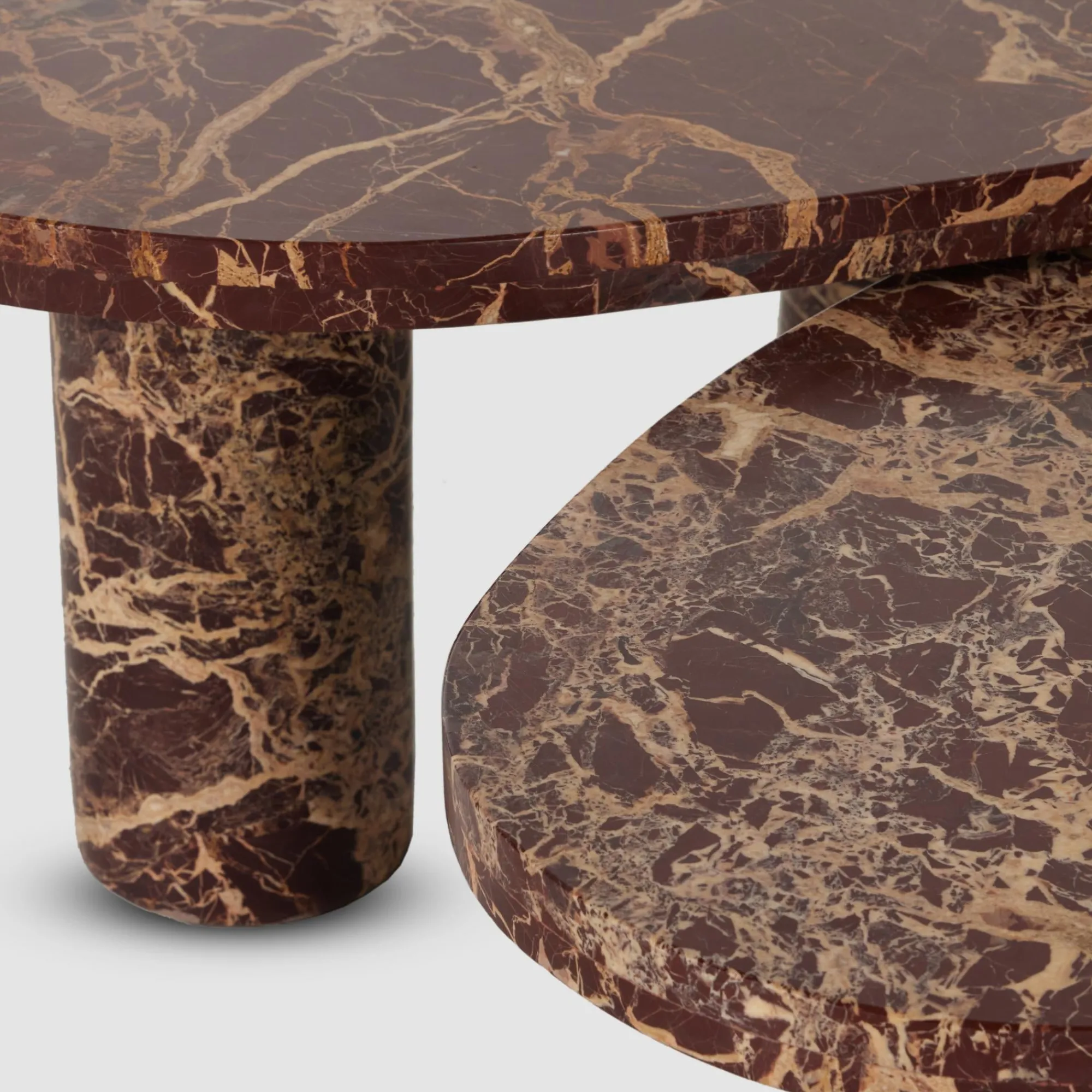 VND6200 Four Hands, LLC Aurora Marble Nesting Coffee Table