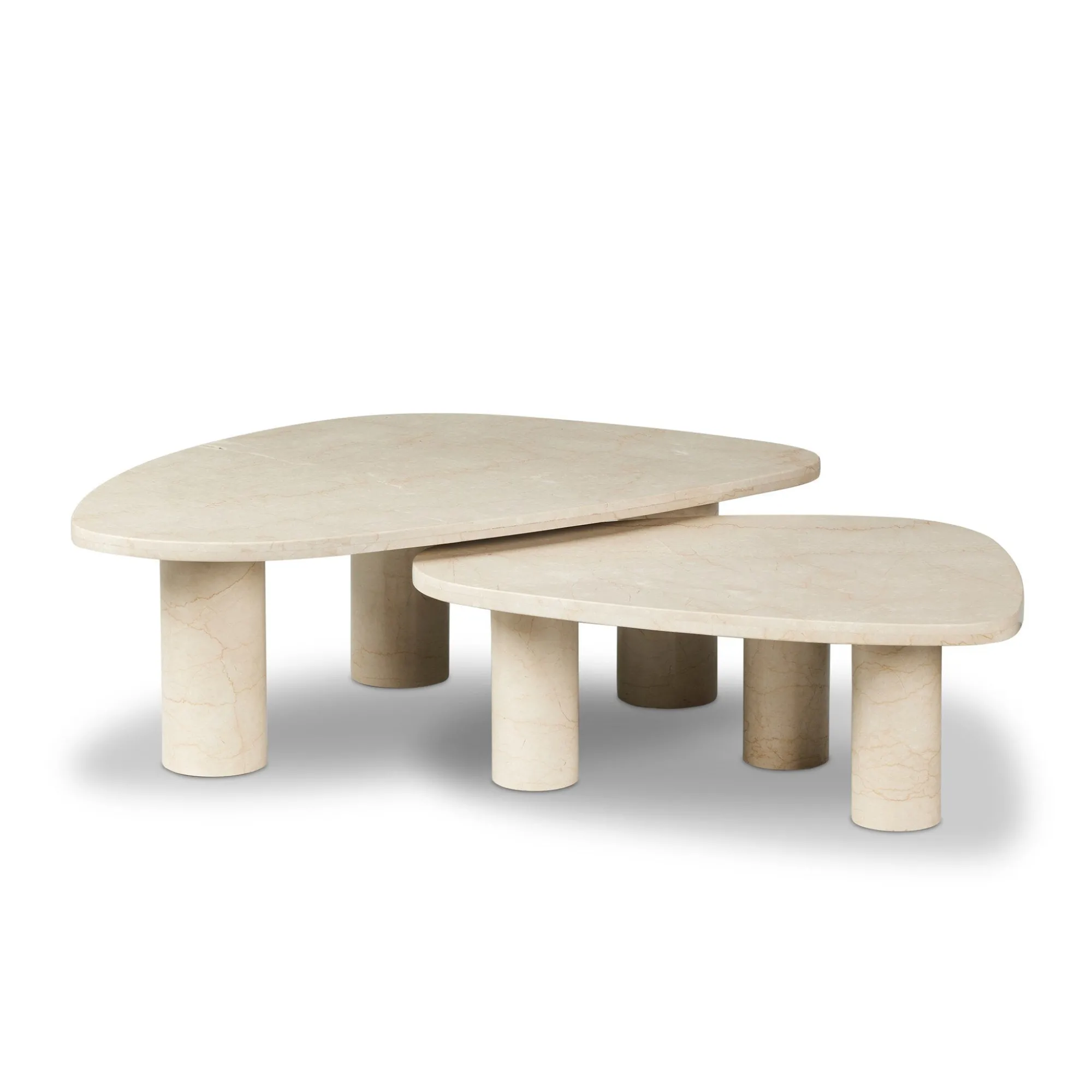 VND6200 Four Hands, LLC Aurora Marble Nesting Coffee Table