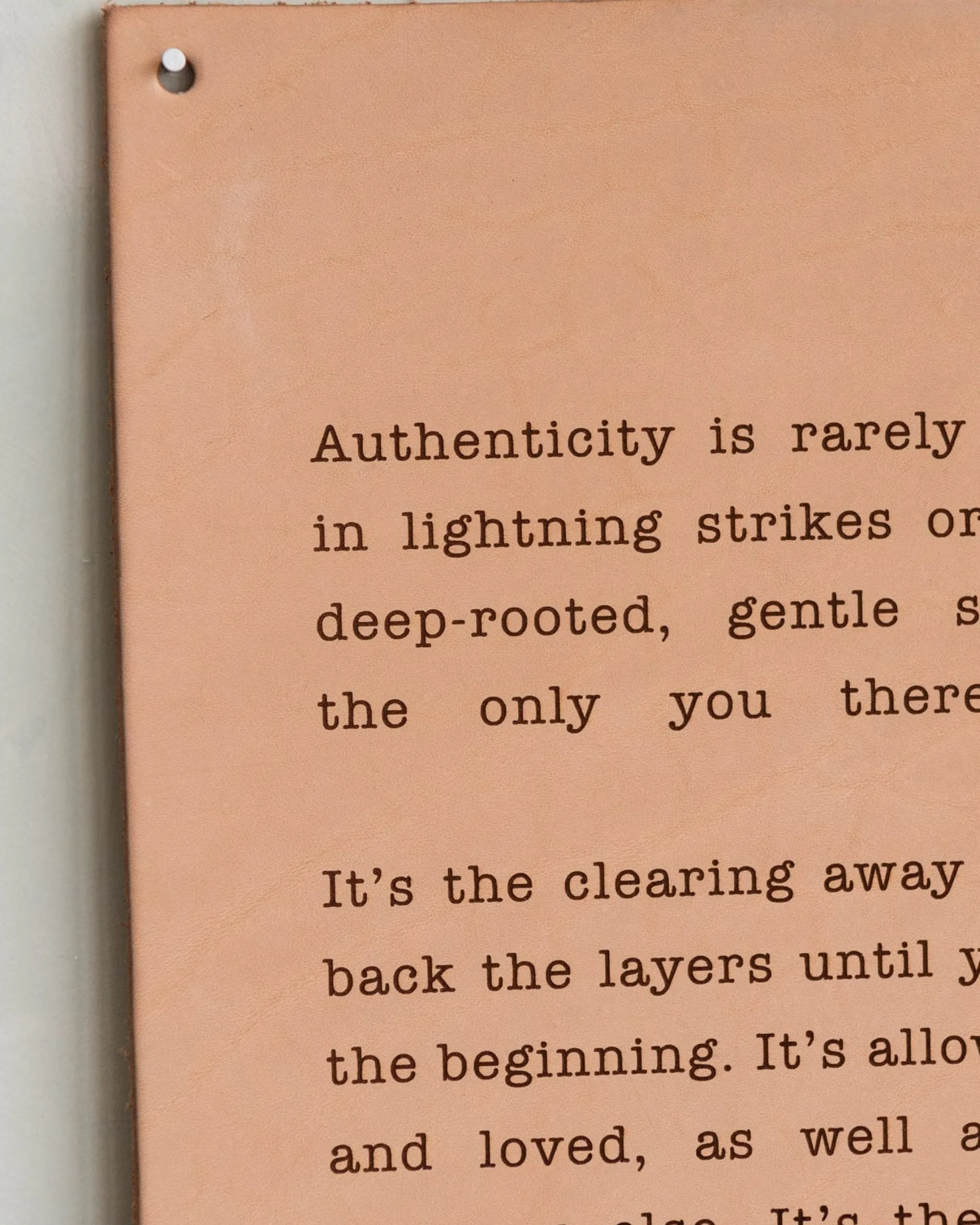 VND3296 Labworx Core, LLC Authenticity Leather Sign