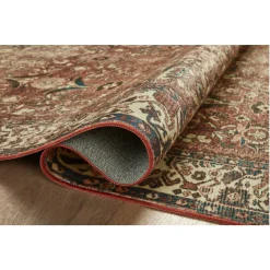 VND0086 Loloi Inc Banks Brick Ivory Rug