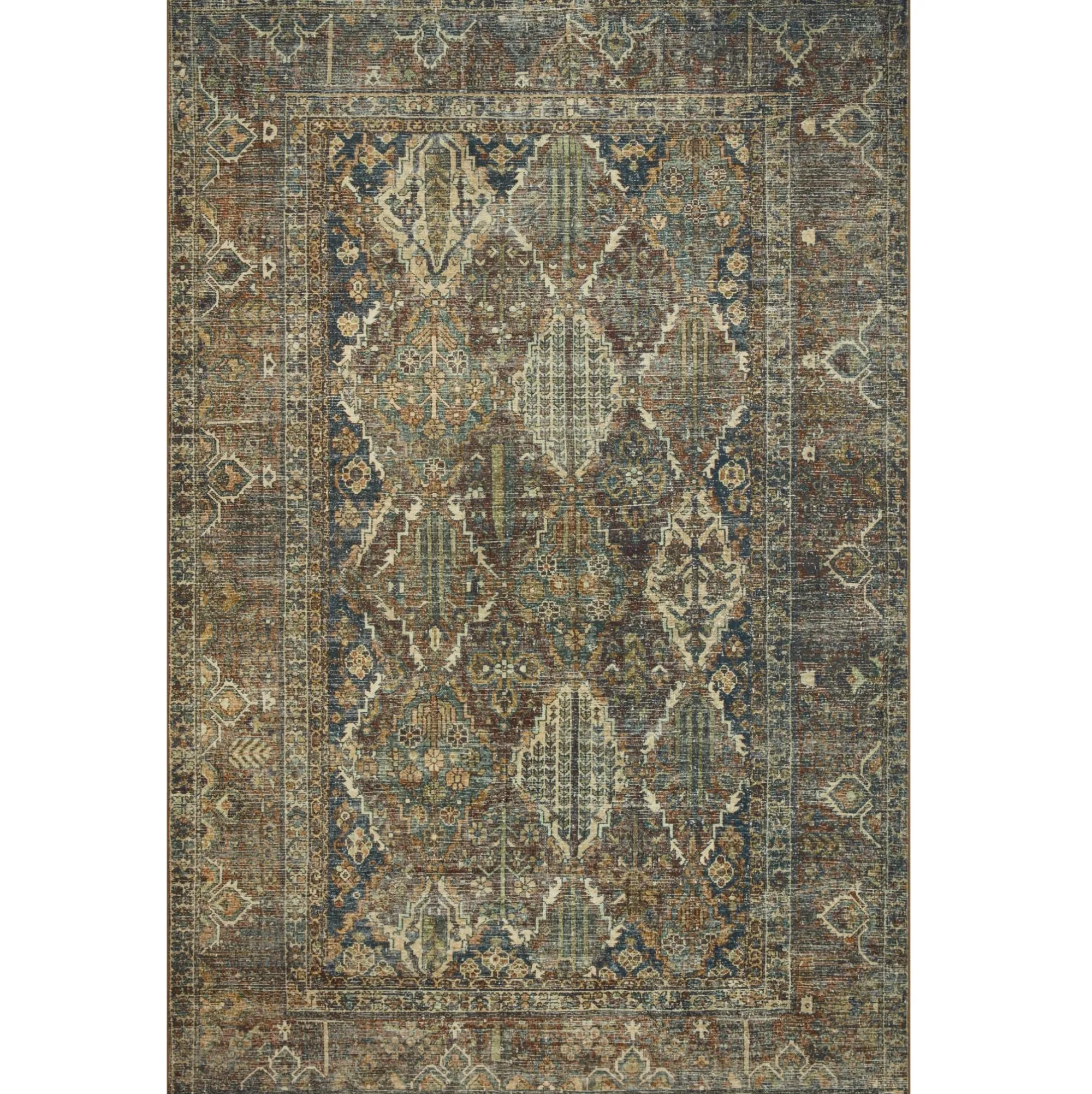 VND0086 Loloi Inc Banks Spice Blue Rug