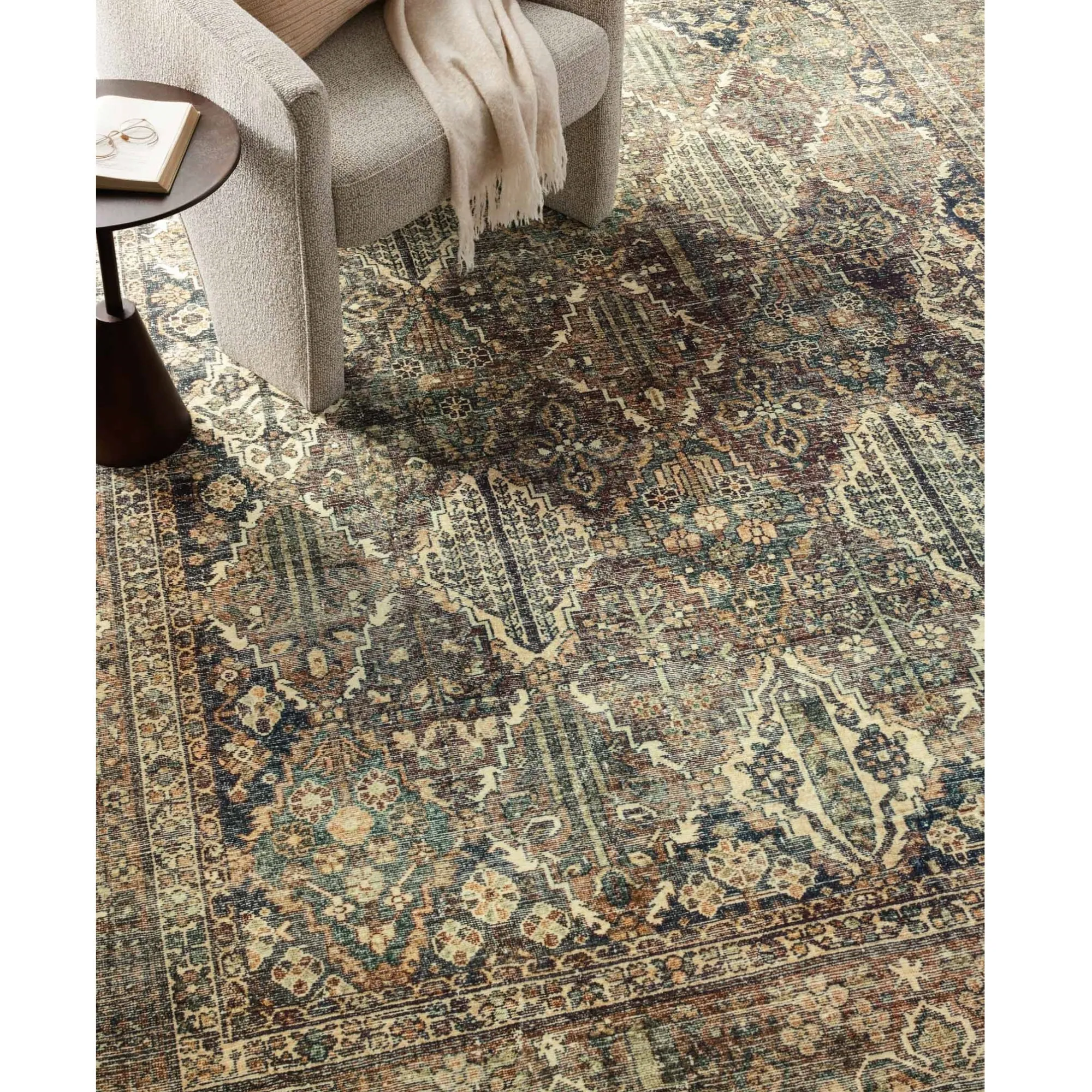 VND0086 Loloi Inc Banks Spice Blue Rug