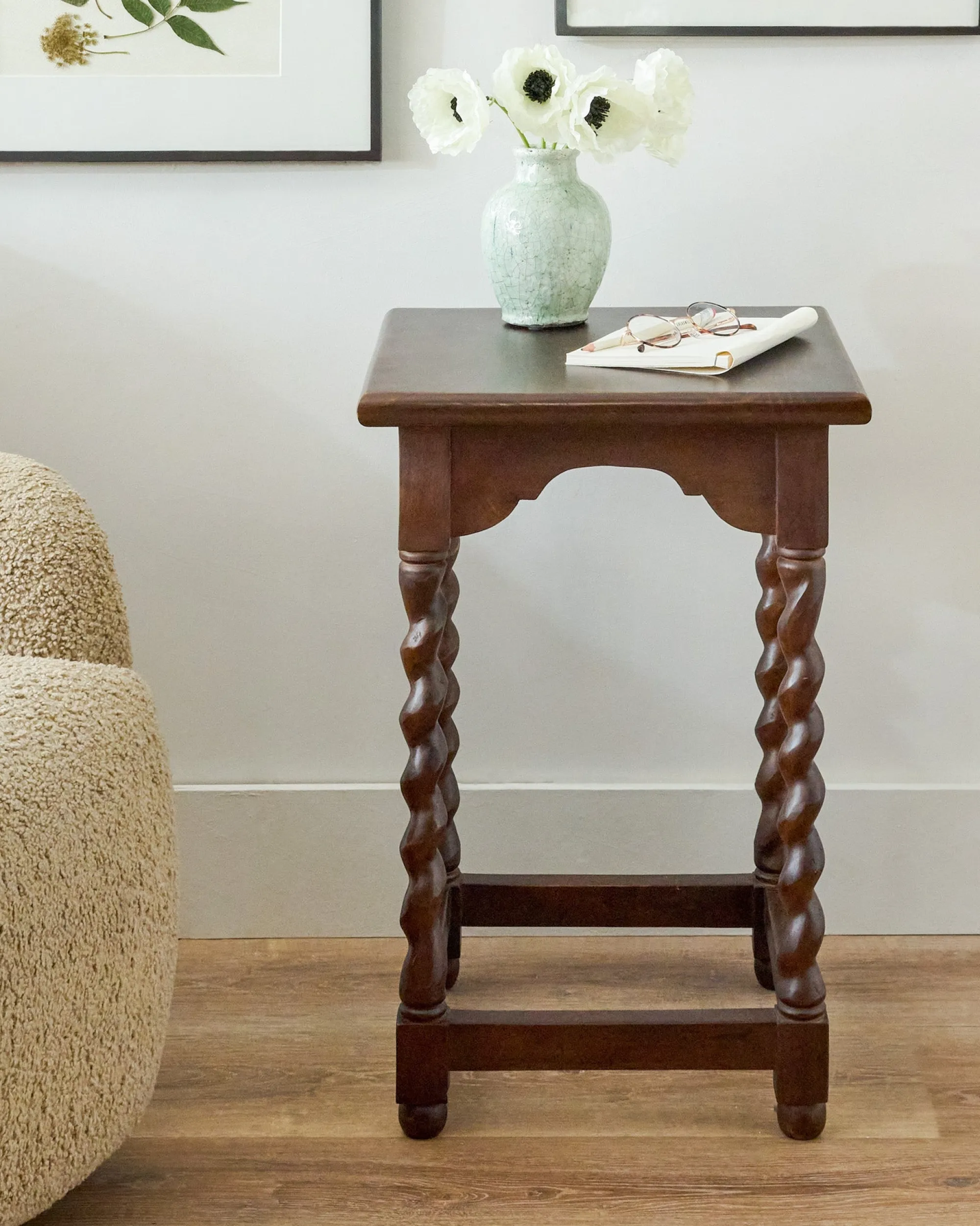 VND7974 Guru Creations Barley Twist Accent Table