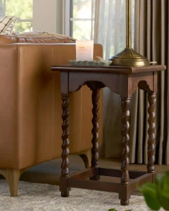 VND7974 Guru Creations Barley Twist Accent Table