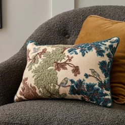 VND8328 FA HOME AND APPAREL PVT LTD Bennett Embroidered Lumbar Pillow