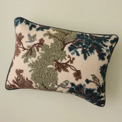 VND8328 FA HOME AND APPAREL PVT LTD Bennett Embroidered Lumbar Pillow