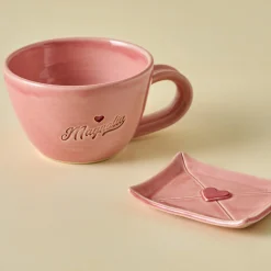 VND0162 Black Oak Art Black Oak Artisan Magnolia Heart Mug