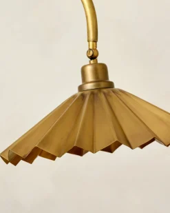 VND8010 Decodesign Interior Brass Pleat Floor Lamp
