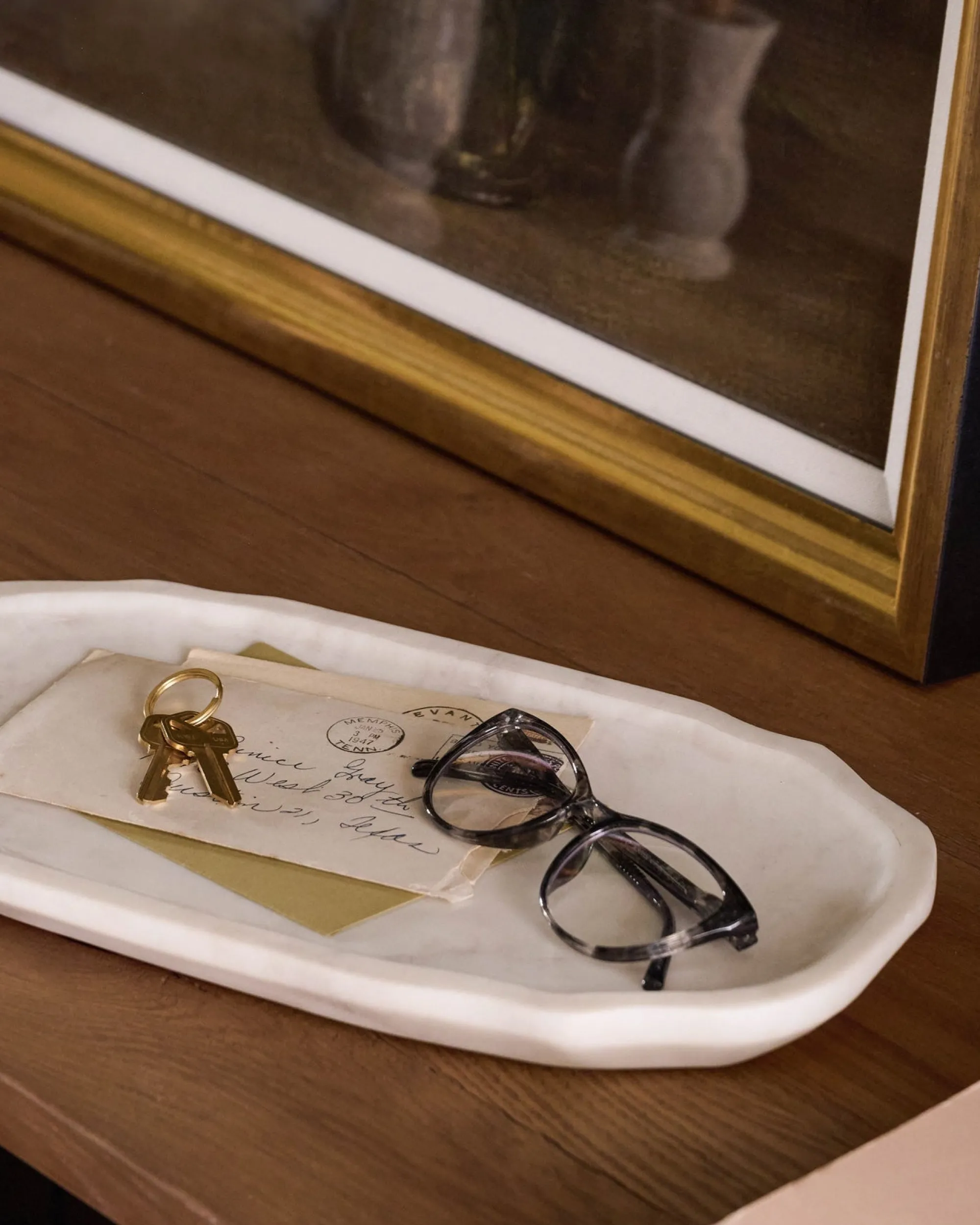 VND6842 Ferry International Brigitte Marble Tray