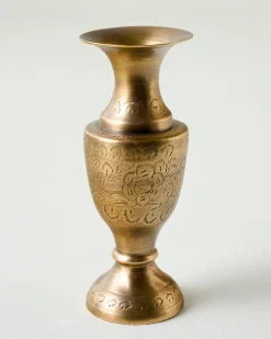 VND7372 ACUBE KRAFT PVT LTD Callin Etched Brass Bud Vase