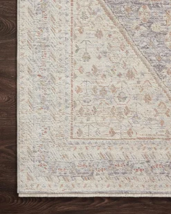 VND0086 Loloi Inc Carlisle Blue Ivory Rug