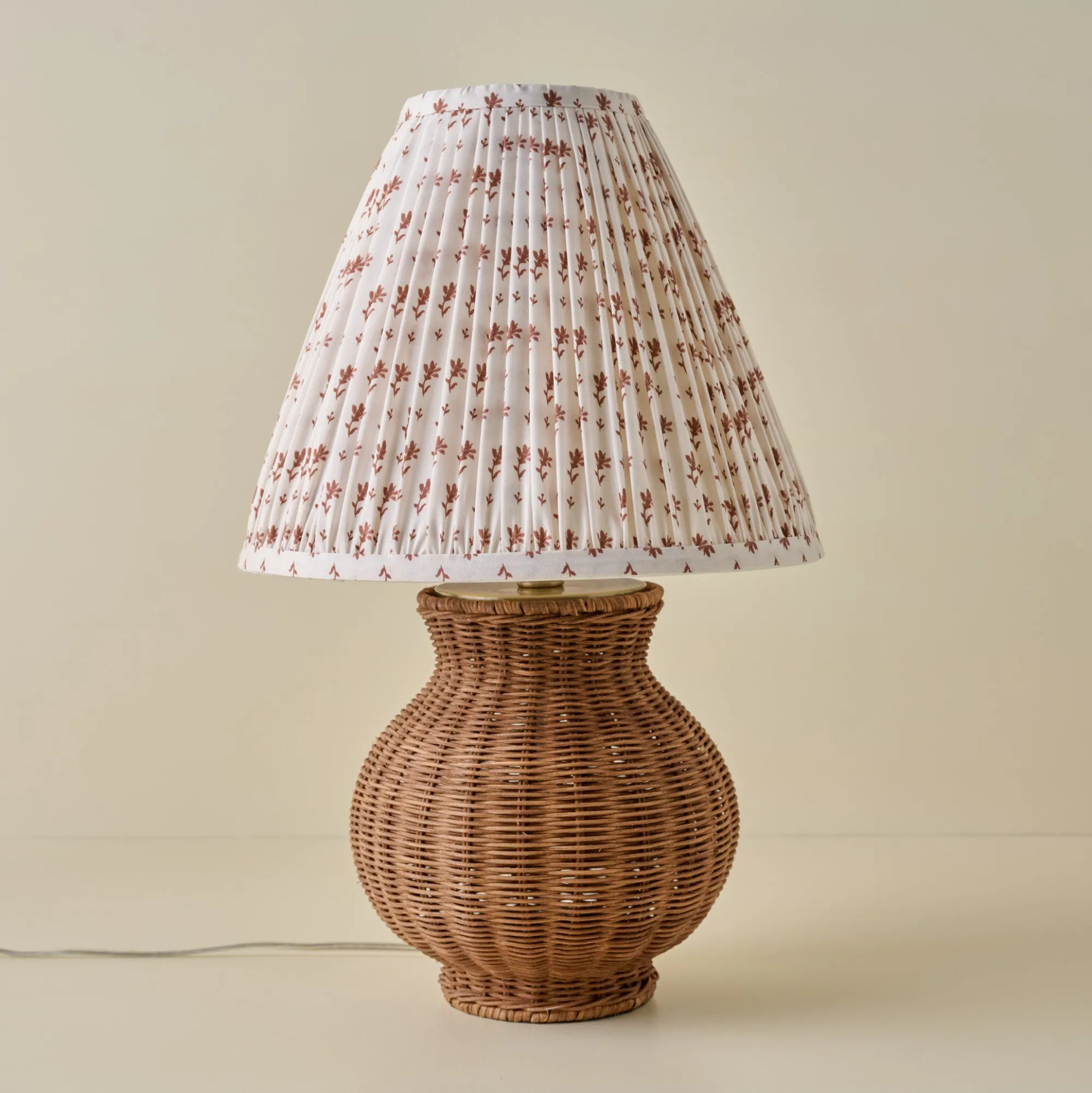 VND6475 StyleCraft Home Collection Cassie Rattan Table Lamp