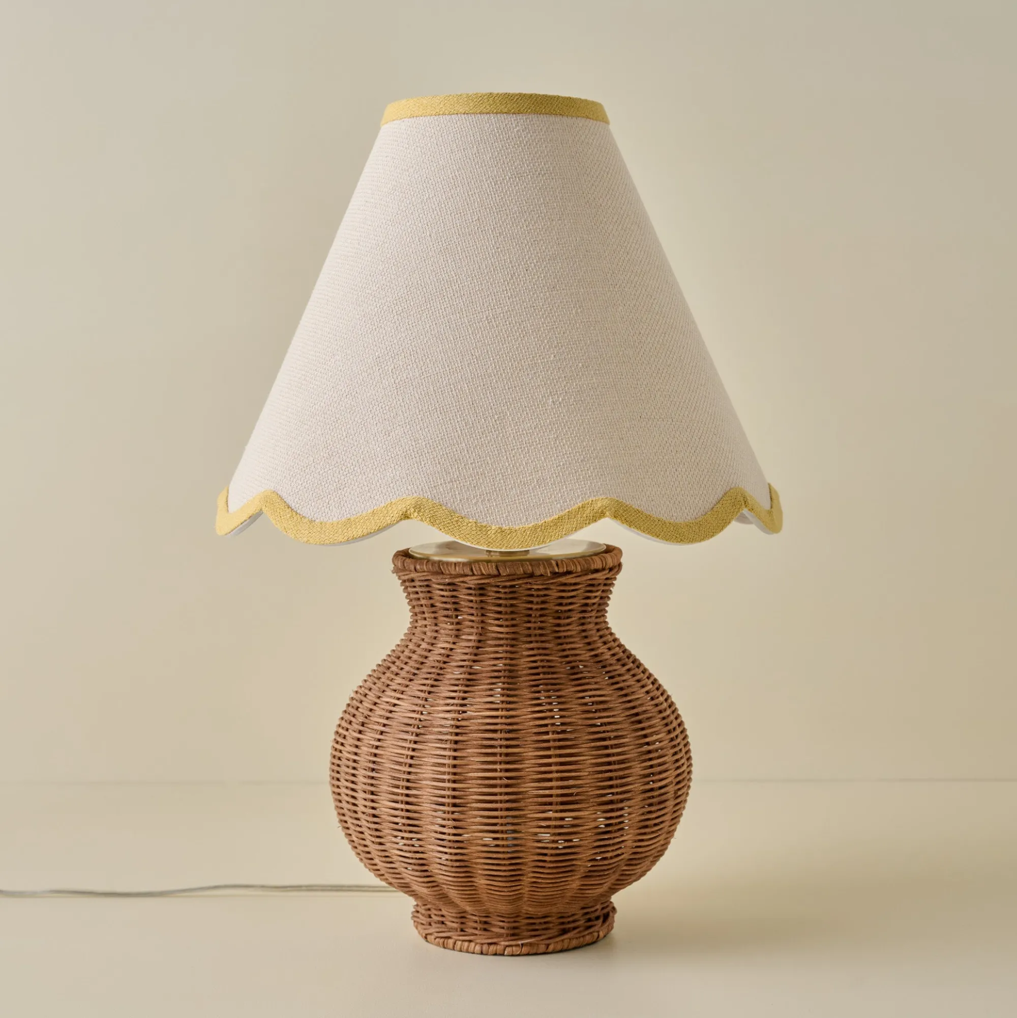 VND6475 StyleCraft Home Collection Cassie Rattan Table Lamp