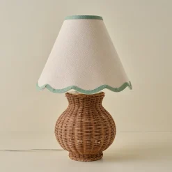 VND6475 StyleCraft Home Collection Cassie Rattan Table Lamp