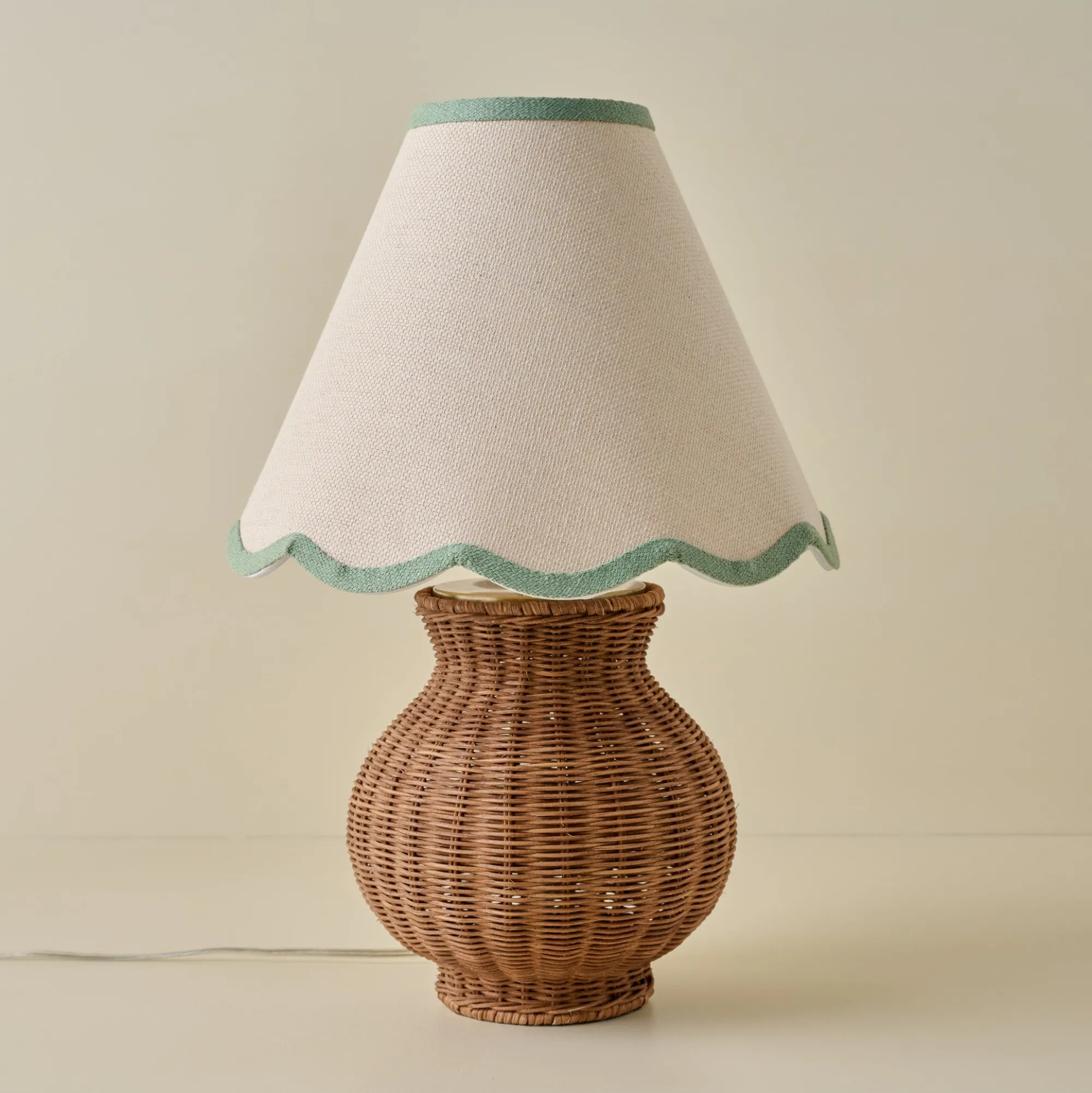 VND6475 StyleCraft Home Collection Cassie Rattan Table Lamp