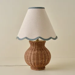VND6475 StyleCraft Home Collection Cassie Rattan Table Lamp