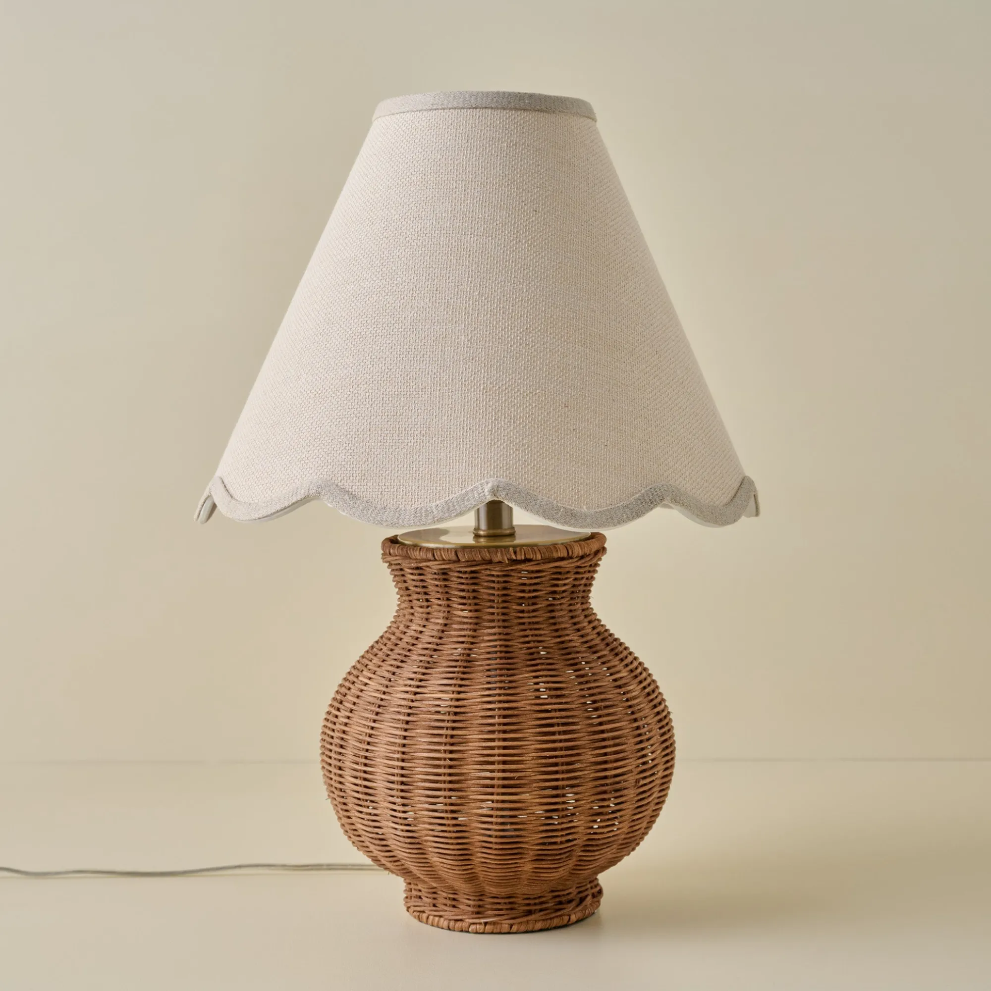 VND6475 StyleCraft Home Collection Cassie Rattan Table Lamp