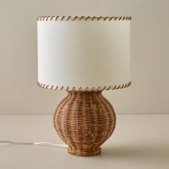 VND6475 StyleCraft Home Collection Cassie Rattan Table Lamp