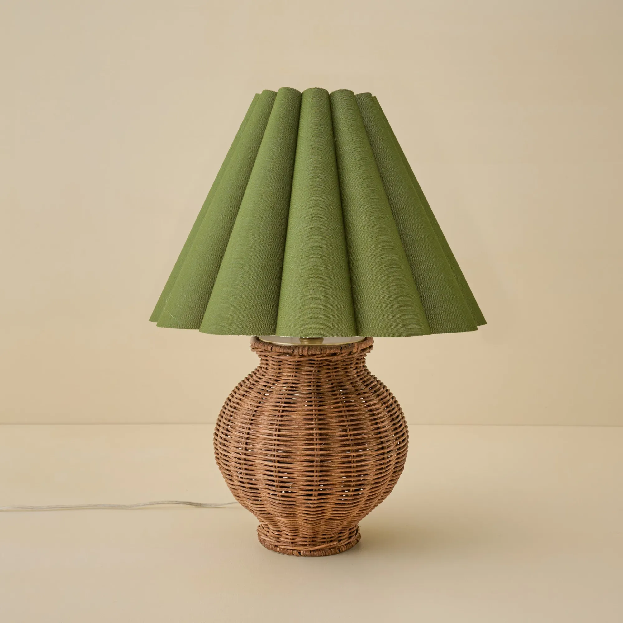 VND6475 StyleCraft Home Collection Cassie Rattan Table Lamp