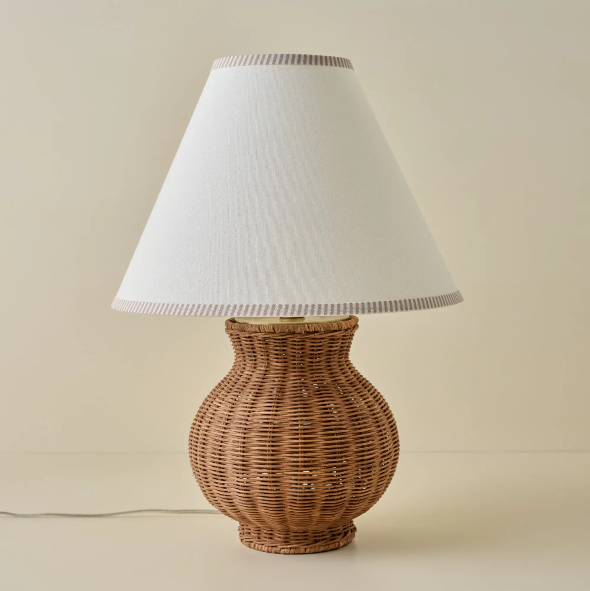 VND6475 StyleCraft Home Collection Cassie Rattan Table Lamp