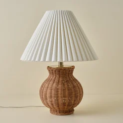 VND6475 StyleCraft Home Collection Cassie Rattan Table Lamp