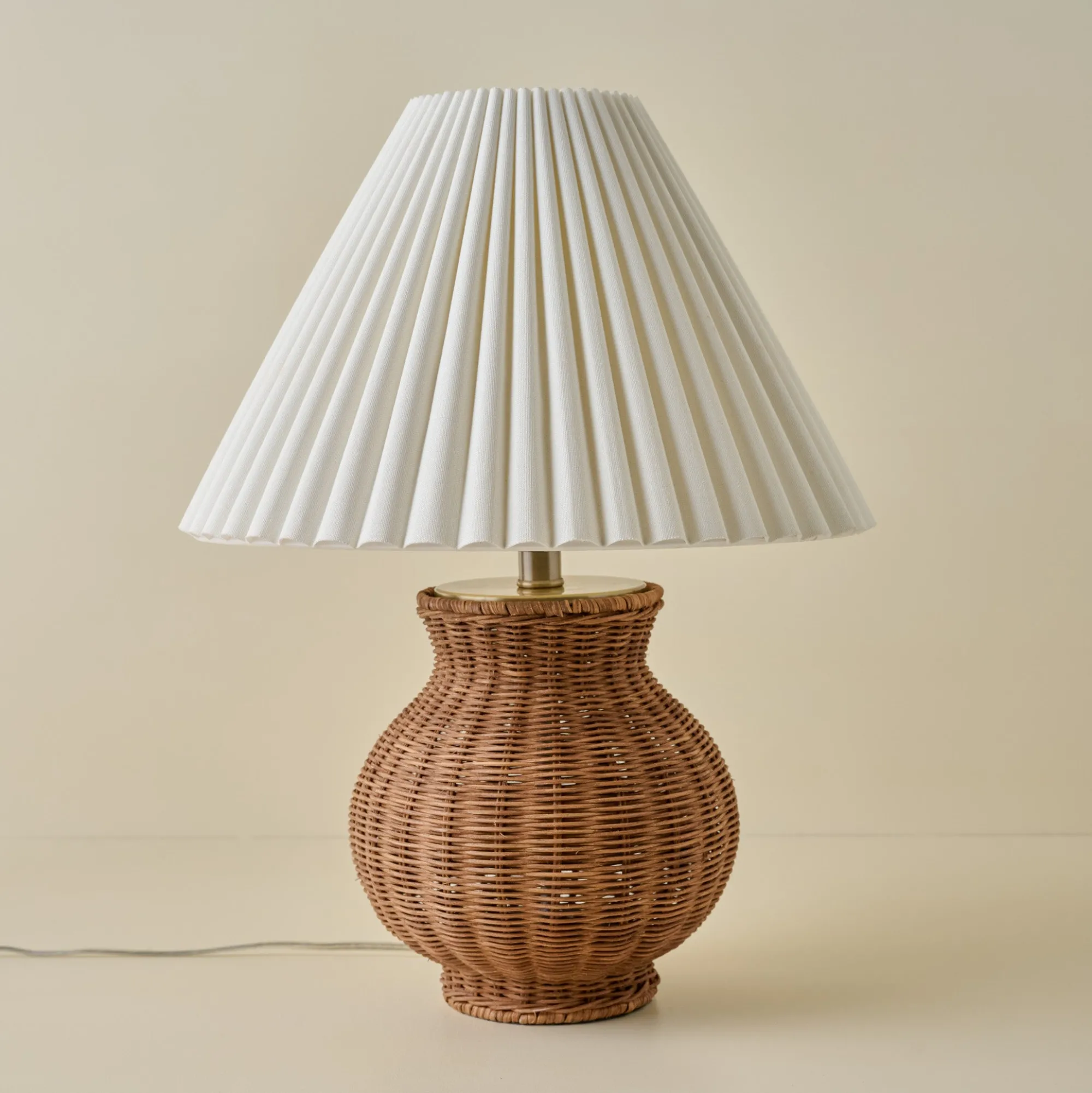 VND6475 StyleCraft Home Collection Cassie Rattan Table Lamp