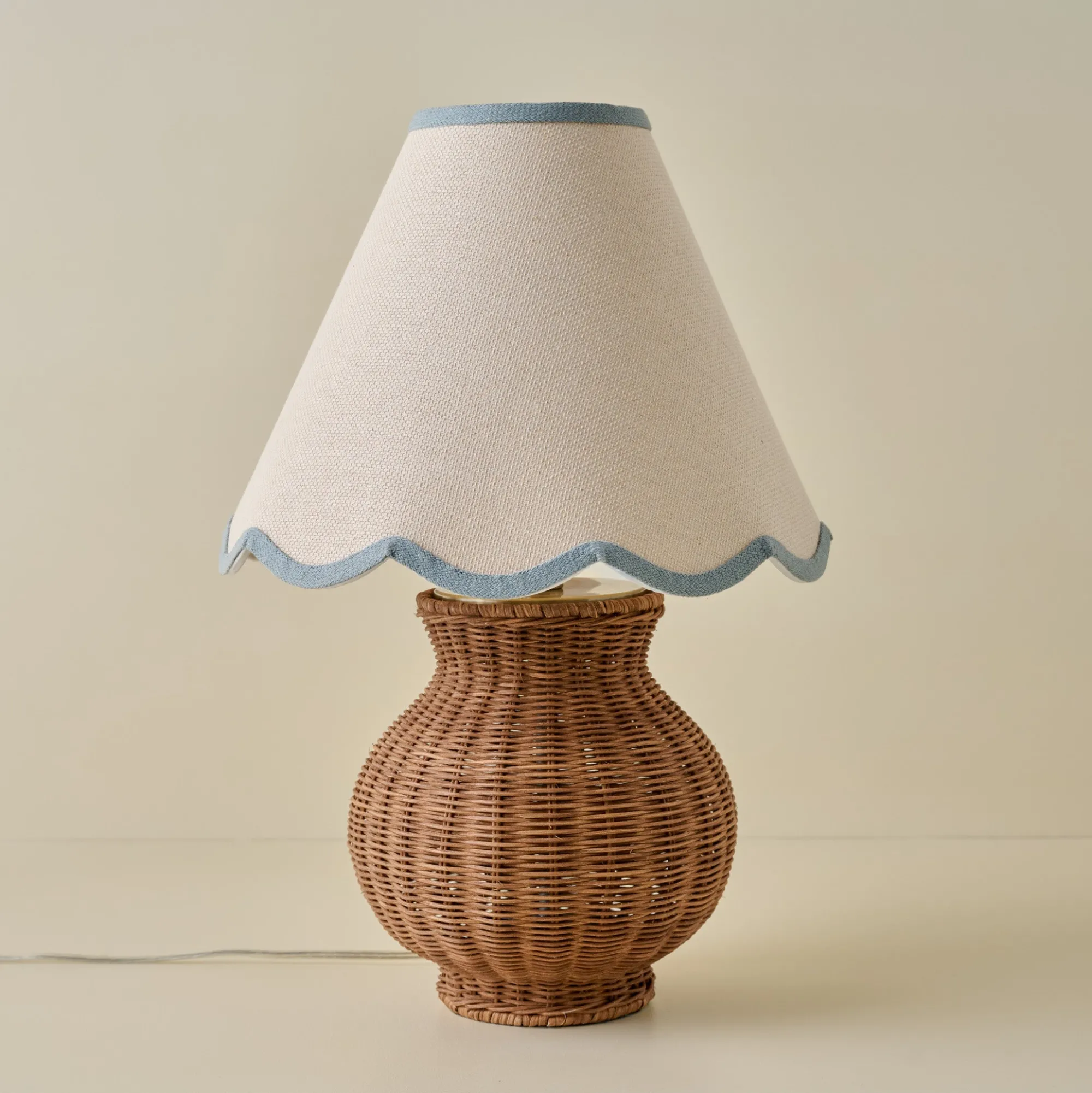 VND6475 StyleCraft Home Collection Cassie Rattan Table Lamp