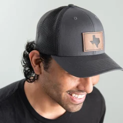 VND5183 Range Leather LLC Charcoal Texas Hat