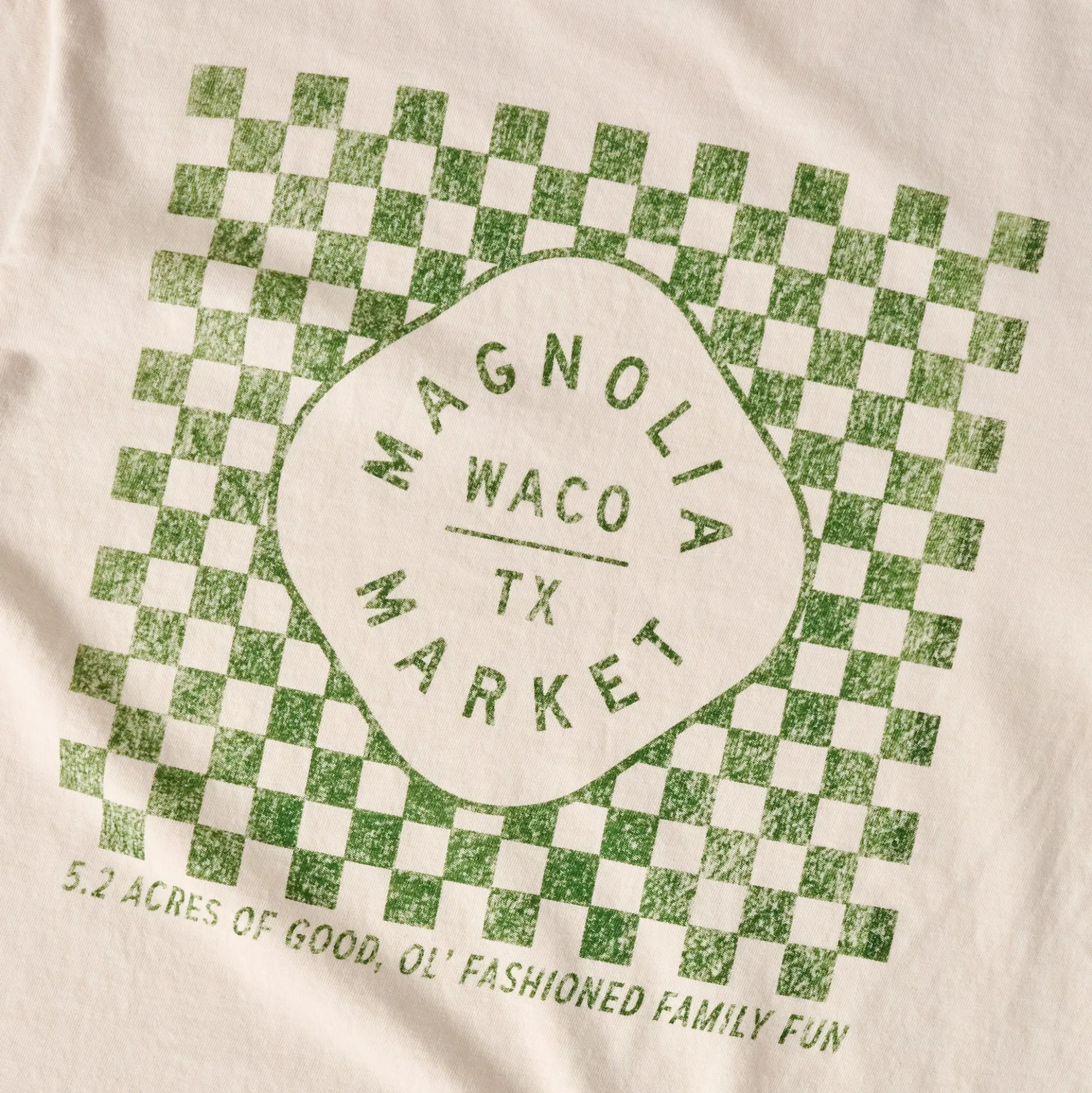 VND0179 Hole In The Roof Marketing Inc Checkered Magnolia Ivory Shirt