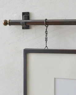 VND7372 ACUBE KRAFT PVT LTD Colleen Antique Bronze Rail Double Picture Frame