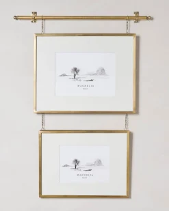 VND8957 ORNATE EXIM HOME PVT LTD Colleen Brass Rail Double Picture Frame