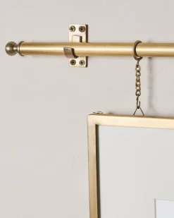 VND8957 ORNATE EXIM HOME PVT LTD Colleen Brass Rail Double Picture Frame