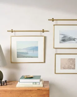 VND8957 ORNATE EXIM HOME PVT LTD Colleen Brass Rail Double Picture Frame