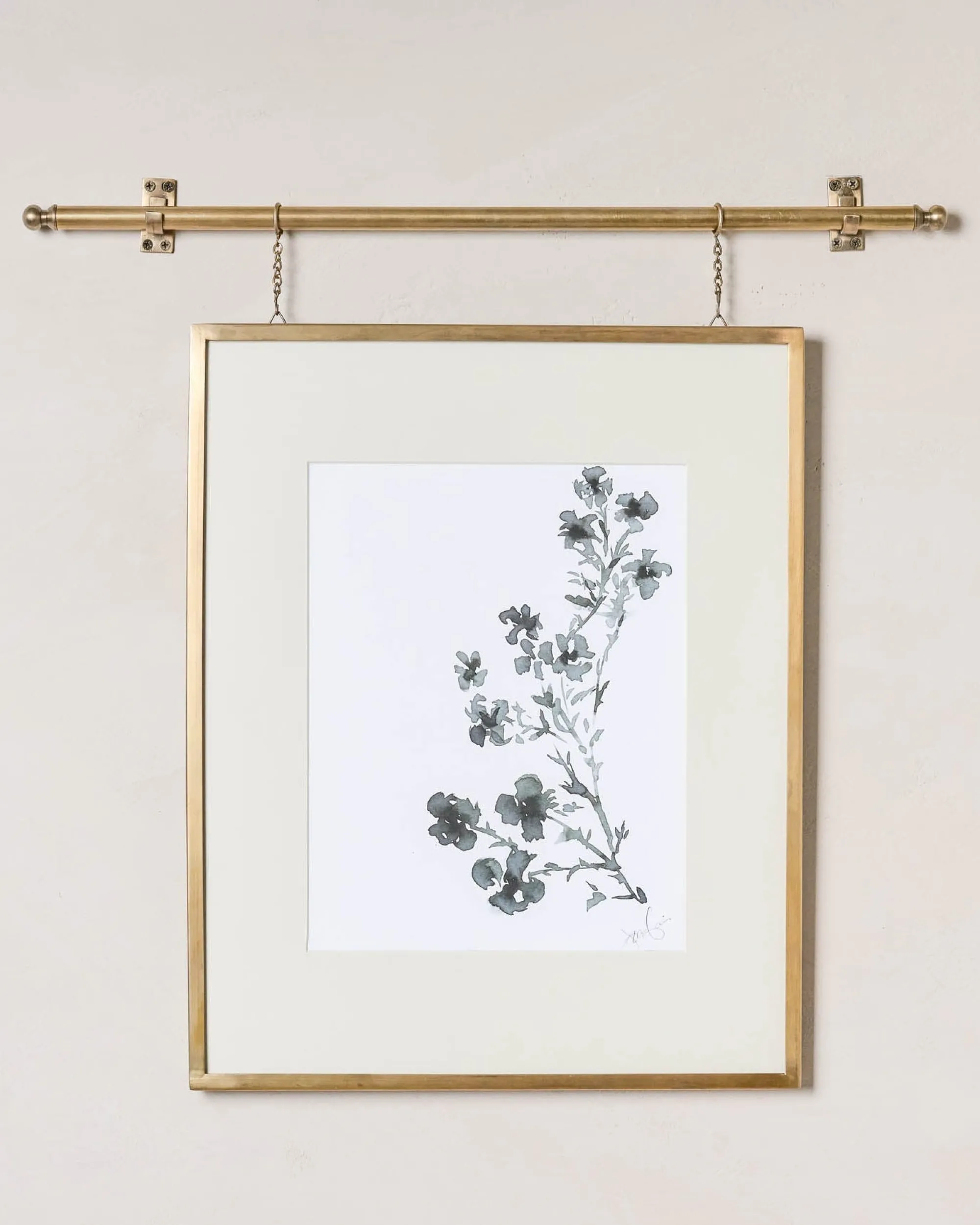 VND8957 ORNATE EXIM HOME PVT LTD Colleen Brass Rail Picture Frame