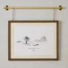 VND8122 R R INDUSTRIES Colleen Wood and Brass Rail Picture Frame
