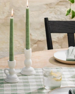 VND5880 Mole Hollow Candles, Ltd. Colonial Green Taper