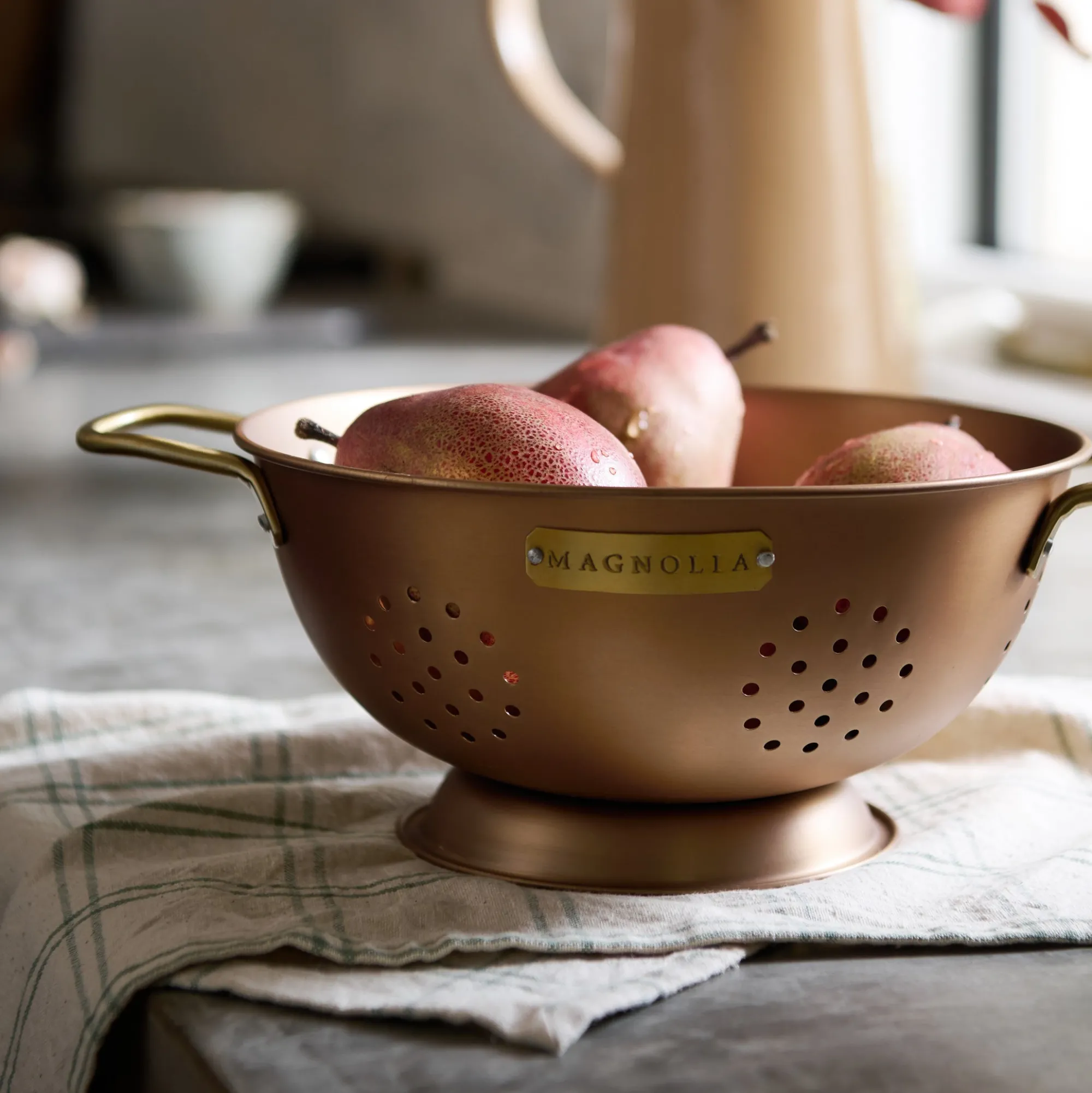 VND6290 Dayglow LLC Copper and Brass Colander 3 QT