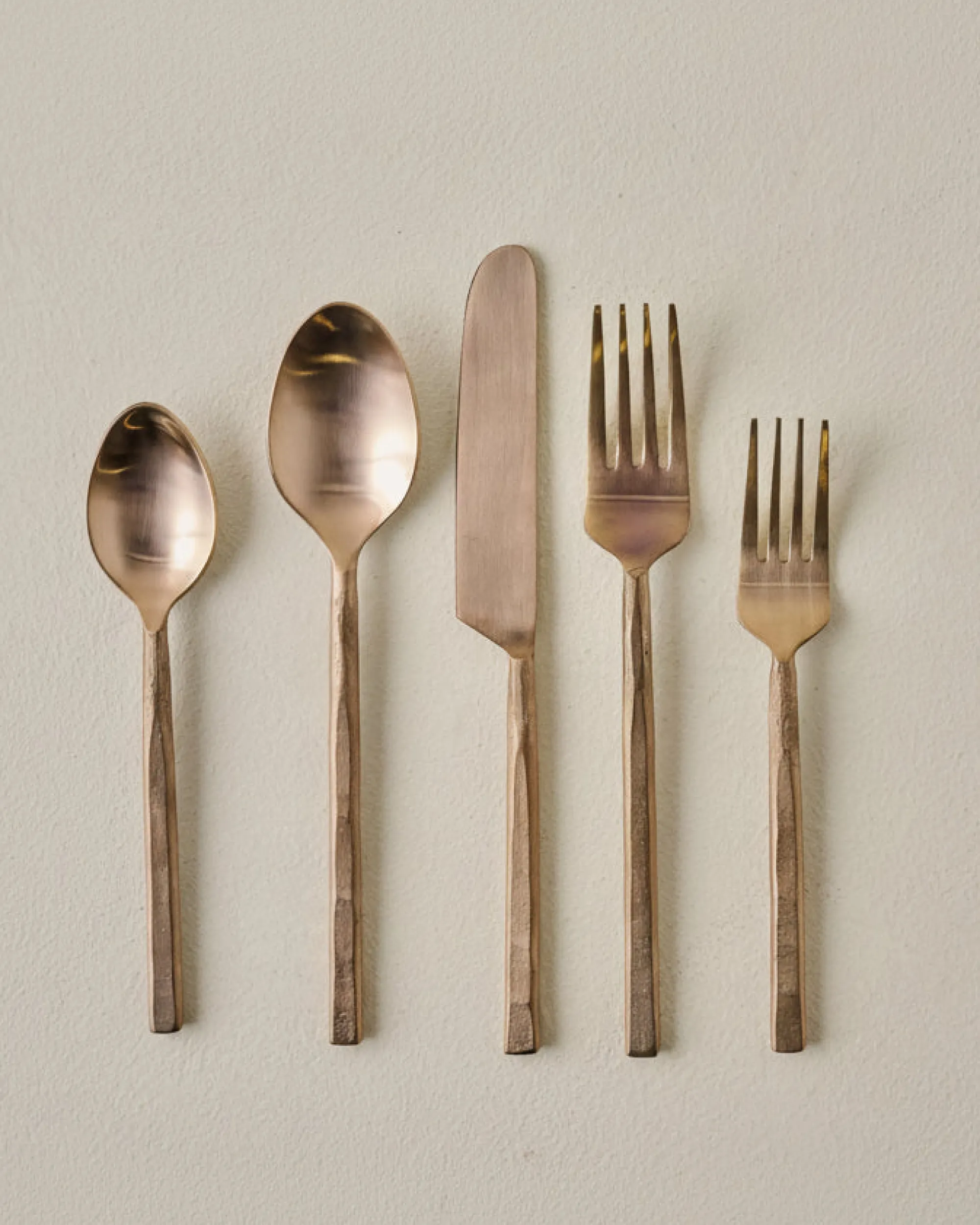 VND6715 VENUS IMPEX Copper Flatware Set of Five
